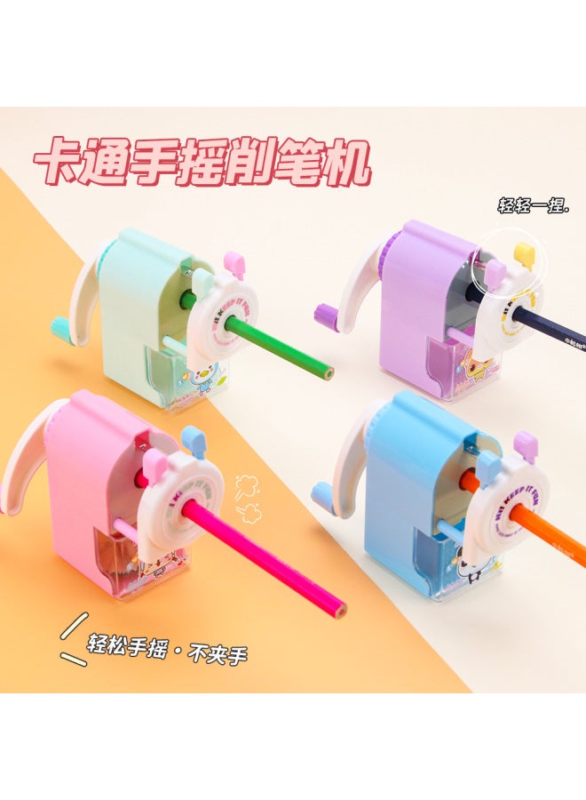 HELPS Primary School Students Hand Pencil Sharpener Children's Cartoon Pencil Sharpener Automatic Pending Pencil Manual Continuous Pencil Sharpener - Image 2