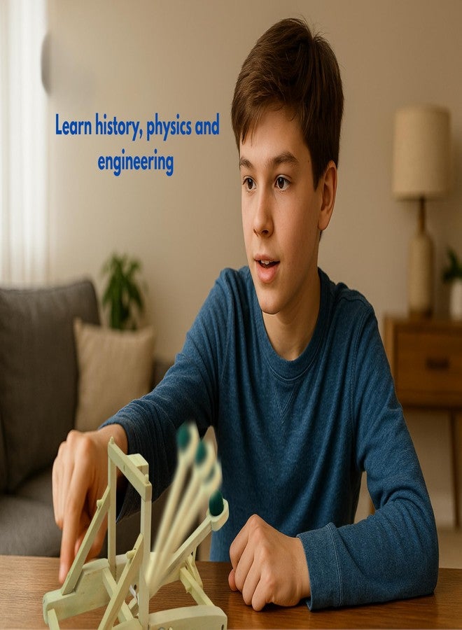 PATHFINDERS STEM Kit - Medieval Catapult kit| Trebuchet Science Kits for Kids Age 8-10 10-14 | stem Kits for Kids Age 12-14 Physics Toys | Kids Engineering kit | Learning Resource - Image 3