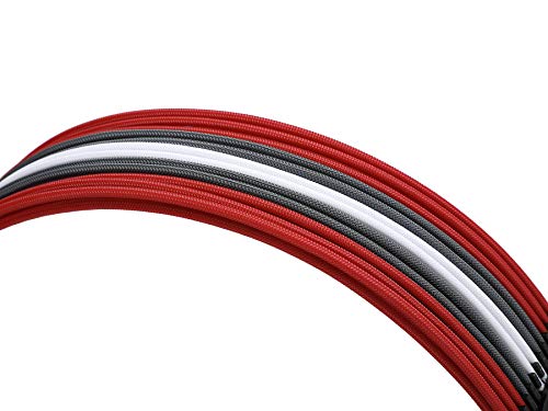 Formulamod Sleeve Extension Power Supply Cable Kit 18AWG ATX 24P+ EPS 8-P+PCI-E8-P with Combs for PSU to Motherboard/GPU (Red Black Grey White) - Image 5