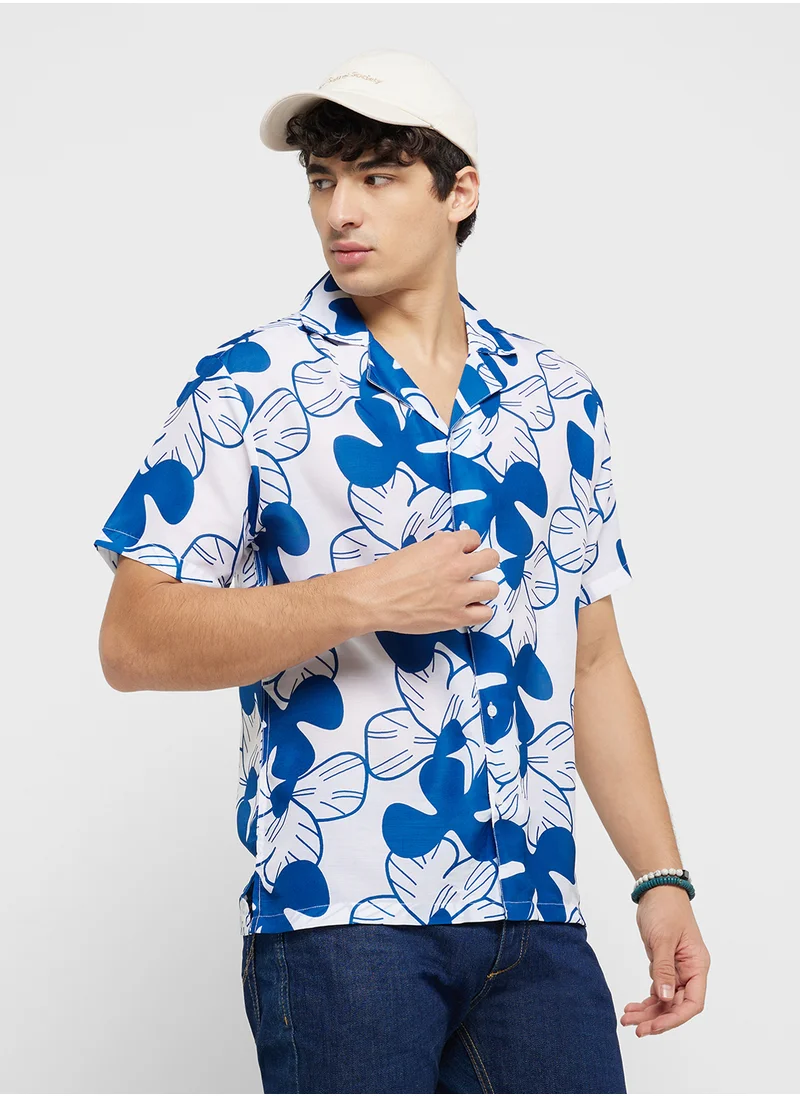 سفنتي فايف Resort Printed Shirt