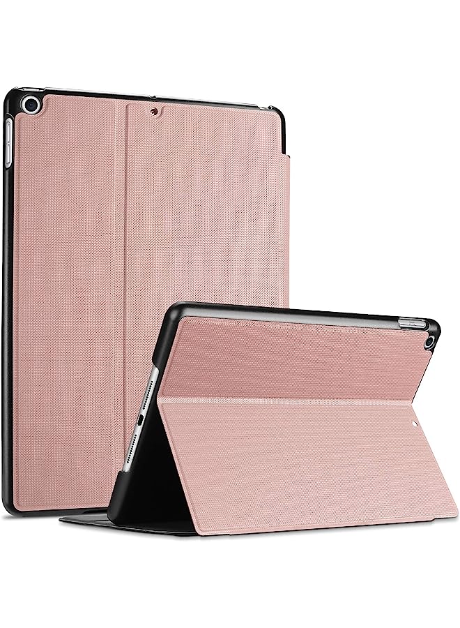 Ipad 10.2 Case 2021 Ipad 9Th Gen/ 2020 8Th Gen / 2019 7Th Gen Case, Slim Stand Protective Case Folio Cover For 10.2" Ipad 9/8/ 7 -Rosegold