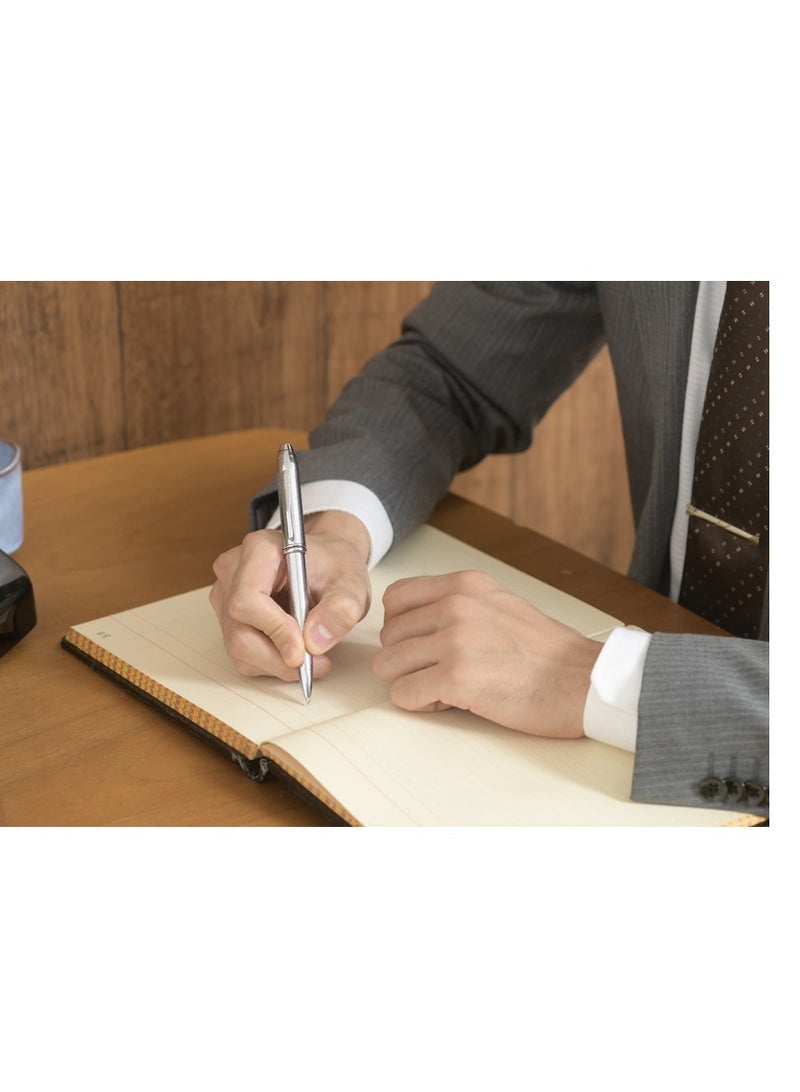 Townsend Lustrous Chrome Ballpoint Pen With Deluxe Gift Box