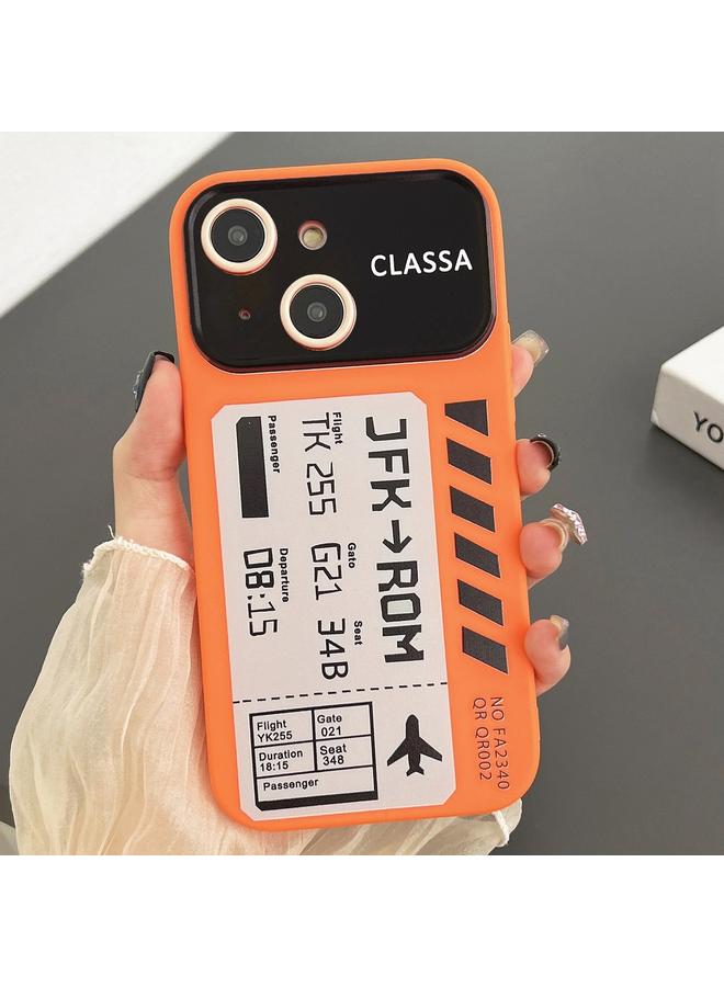 اس-توب جراب لهاتف iPhone 13 بنمط تذكرة ونافذة كبيرة من مادة TPU - Image 1