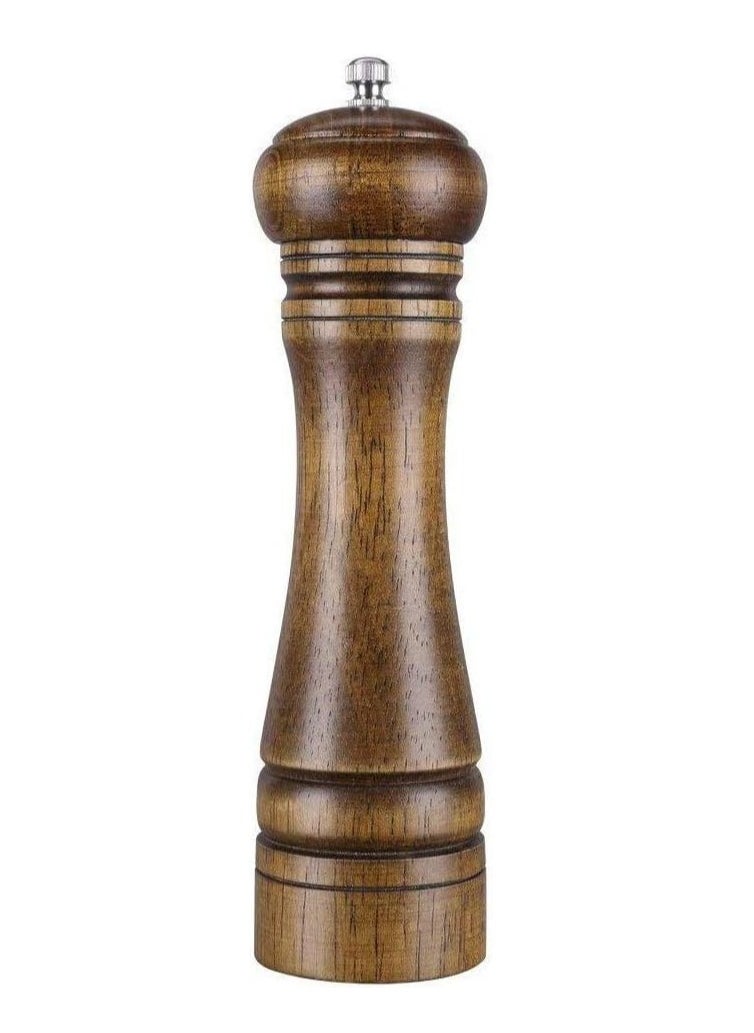 Reko - Wood Pepper Grinder Pepper Mill Adjustable Coarseness Wooden Peppermill Ceramic Grinding Mechanism Salt Mill Refillable Wooden pepper grinder - Image 1