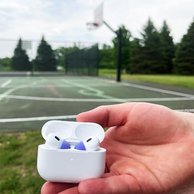Comply Memory Foam Replacement Earbud Tips for Apple AirPods Pro 1 & 2 | Ultimate Comfort, Secure Fit, Superior Noise Isolation | Anti Slip, Prevent from Falling Out | Blue, Medium (3 Pairs) - Image 3