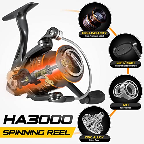 PLUSINNO Fishing Rod and Reel Combos Carbon Fiber Telescopic Fishing Rod with Reel Combo Sea Saltwater Freshwater Kit Fishing Rod Kit… - Image 5