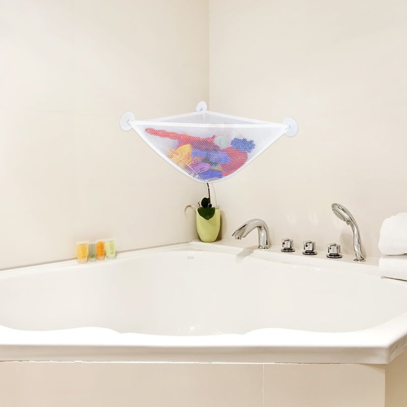 🚽 حامل ألعاب حمام قابل للتثبيت على الحائط مزود بمصاصات - Image 3