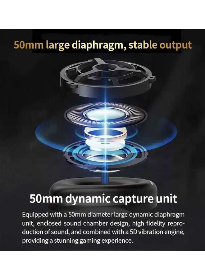 Joshberg G3000 Dual Mode 2.4G Bluetooth Wireless Gaming Headset with Microphone Suitable for E-sports Gamers, PC PS4 Mac Switch - Image 2