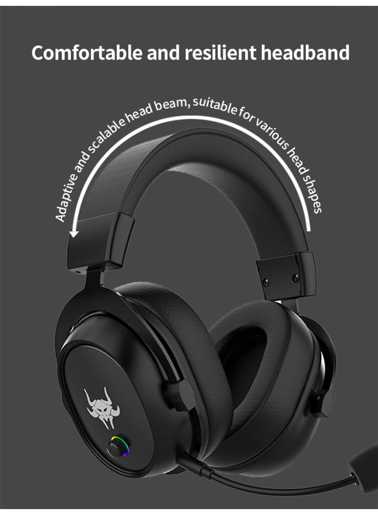 Joshberg G3000 Dual Mode 2.4G Bluetooth Wireless Gaming Headset with Microphone Suitable for E-sports Gamers, PC PS4 Mac Switch - Image 3