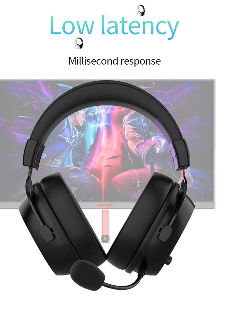 Joshberg G3000 Dual Mode 2.4G Bluetooth Wireless Gaming Headset with Microphone Suitable for E-sports Gamers, PC PS4 Mac Switch - Image 5