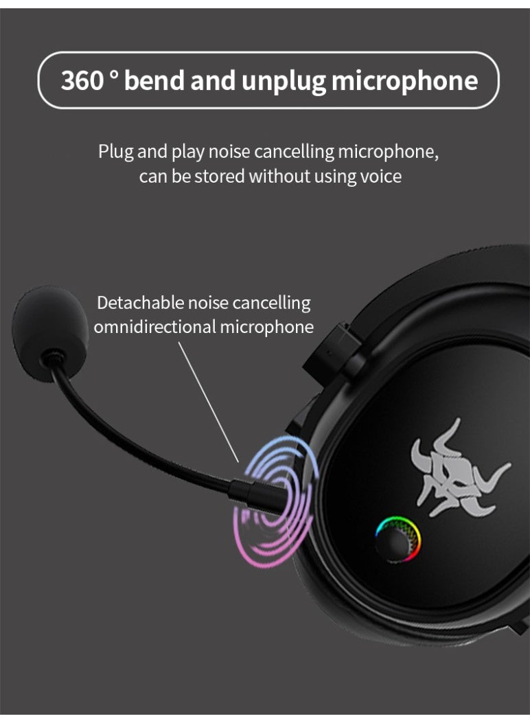 Joshberg G3000 Dual Mode 2.4G Bluetooth Wireless Gaming Headset with Microphone Suitable for E-sports Gamers, PC PS4 Mac Switch - Image 4