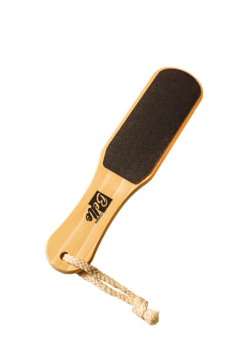 belle Double Sided Wood Foot File With String Beige/Black  - Image 2