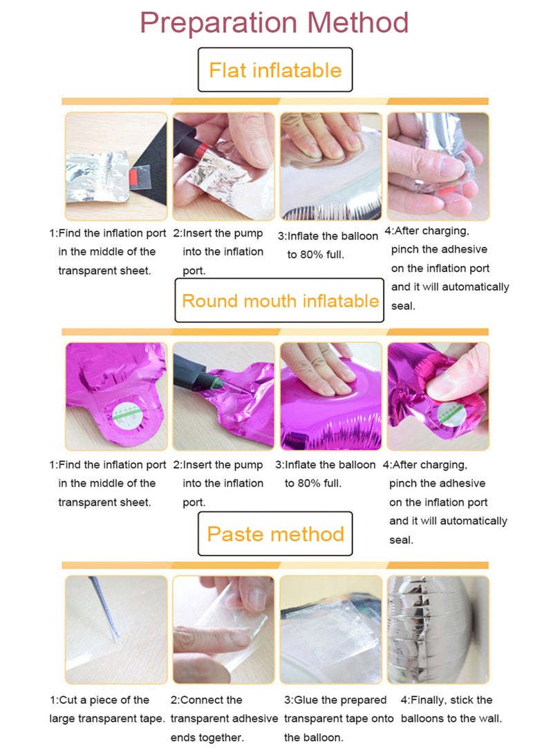 Aurafly Birthday Party Decoration Balloon Set，Includes Happy Birthday Balloon Banner, Foil Balloons, Traceless Glue and Ribbon，Birthday Party Decorations and Supplies - Image 3