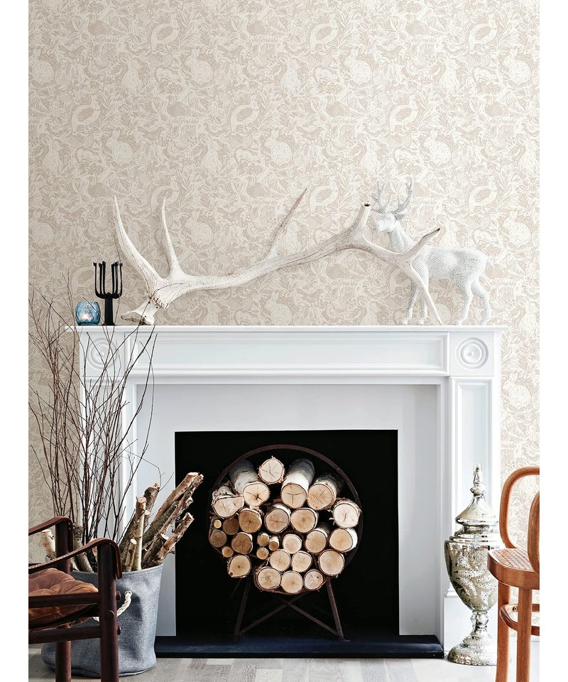 NuWallpaper Cream Terrene Peel & Stick Wallpaper, NUS4304 - Image 3