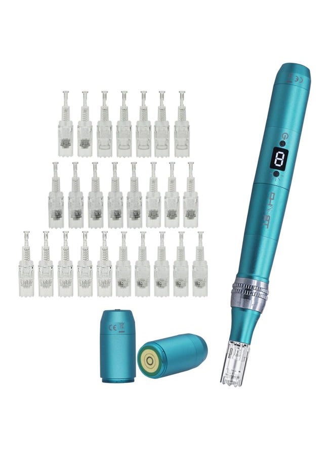 TBPHP P20RL Derma pen with 25 Replacement Cartridges And 3 Batteries,Adjustable Beauty pen for Face and Body, Home Use - Image 1