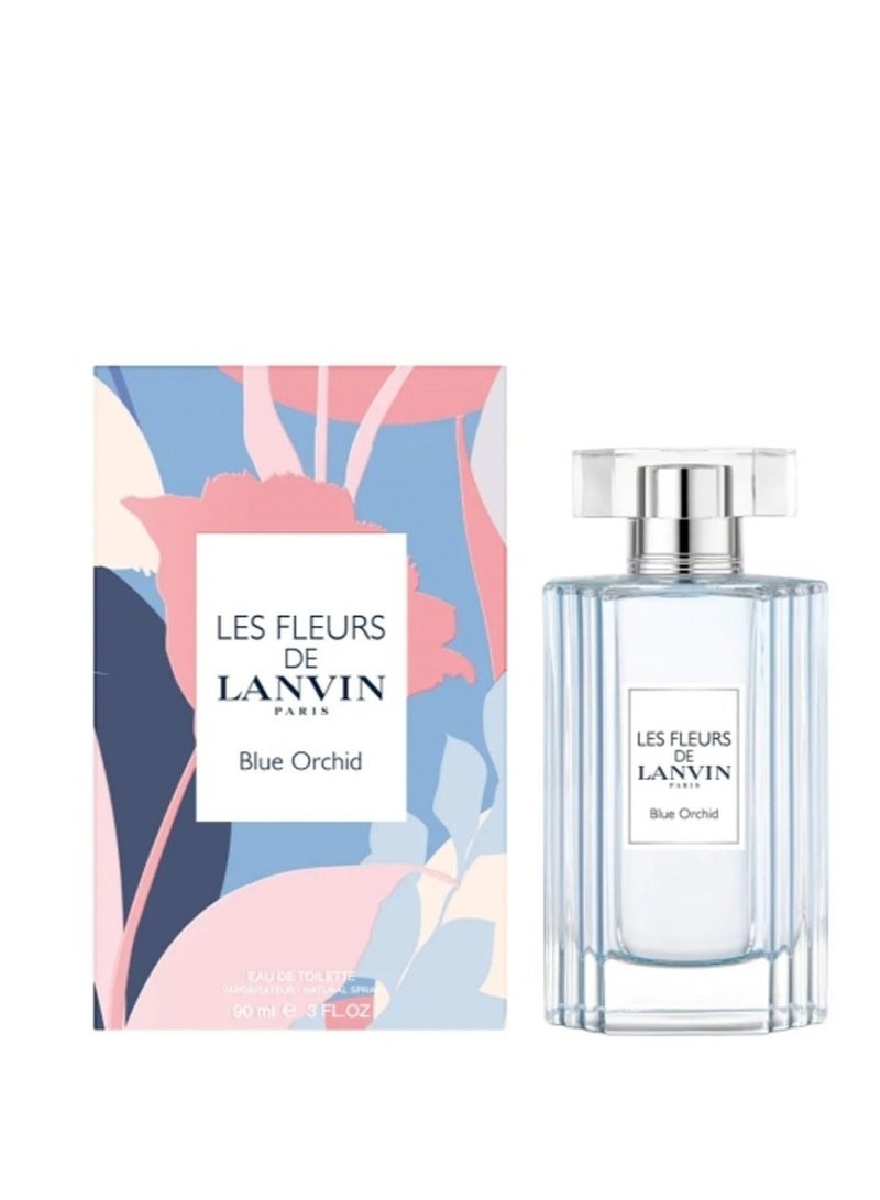 لانفين عطر لي فلورز بلو اوركيد او دي تواليت 90 مل - Image 3