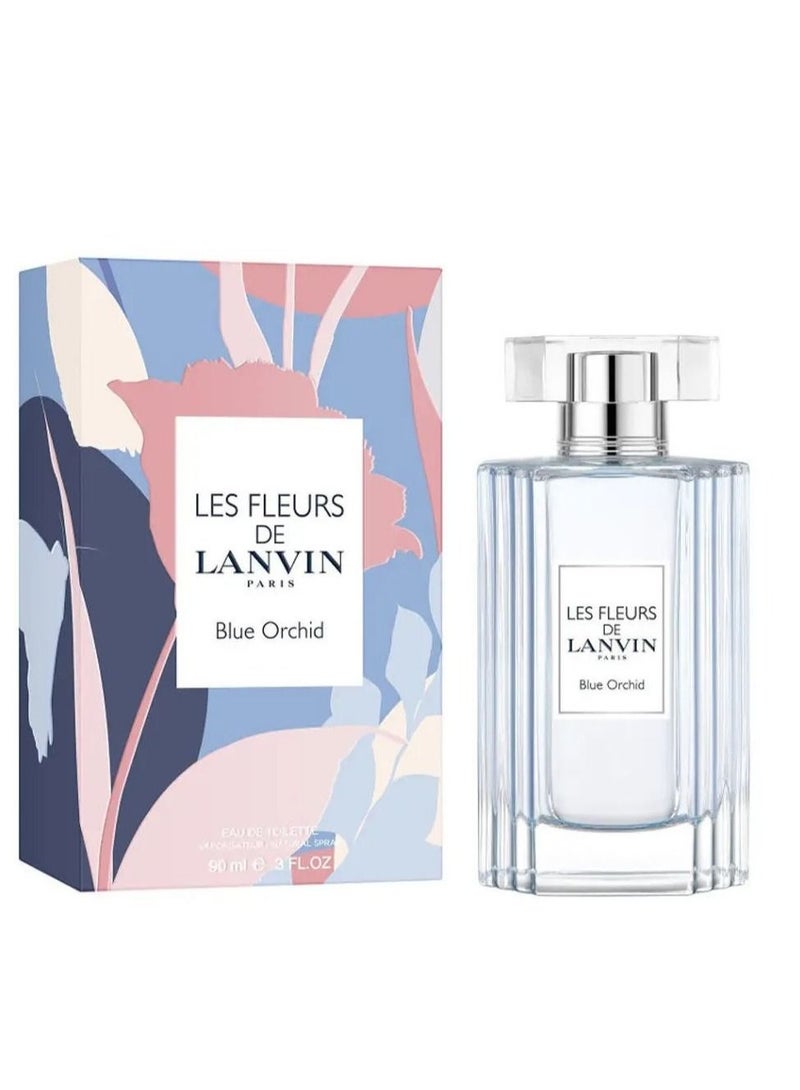 لانفين عطر لي فلورز بلو اوركيد او دي تواليت 90 مل - Image 2
