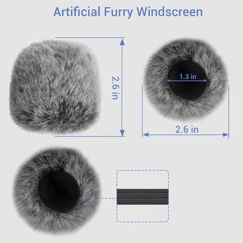 Cubilux Furry Windscreen Compatible with Shure SM58 Microphone, MIC Wind Muff, Windshield, Dead Cat, Pop Filter,Muff Windshield Windjammer Deadcat for Shure SM58 Microphone - Image 4