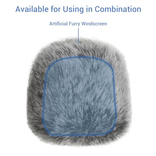 Cubilux Furry Windscreen Compatible with Shure SM58 Microphone, MIC Wind Muff, Windshield, Dead Cat, Pop Filter,Muff Windshield Windjammer Deadcat for Shure SM58 Microphone - Image 3