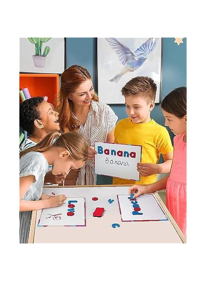 MIXDE 234 Pcs Classroom Magnetic Letters Kit For Kids,with Double-Side Magnet Board - Foam Alphabet Letters for Kids Spelling and Learning - Image 4