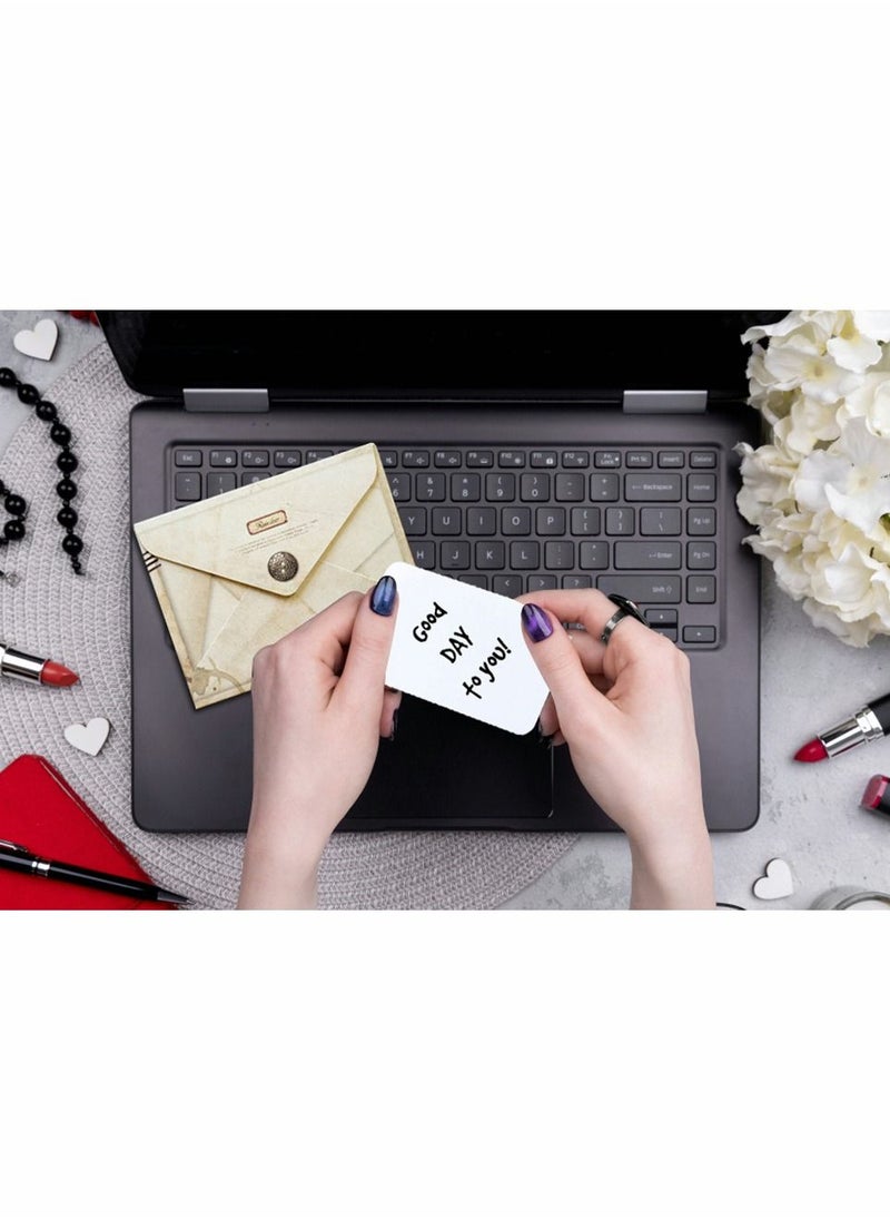 SYOSI Mini Vintage Envelope, SYOSI 72Pcs Small Handmade Gift Card Envelopes Holders, for DIY Birthday Party, Greeting Cards, Invitation Tools for Kids Art Craft (12 Different Design)  - Image 3