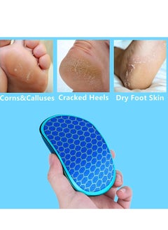Bukela Glass Foot File Callus Remover, Innovative Nano Crystal Feet Scrubber for Travel Use, Portable Pedicure Foot Scraper for Cracked Heel (Honeycomb)  - Image 2