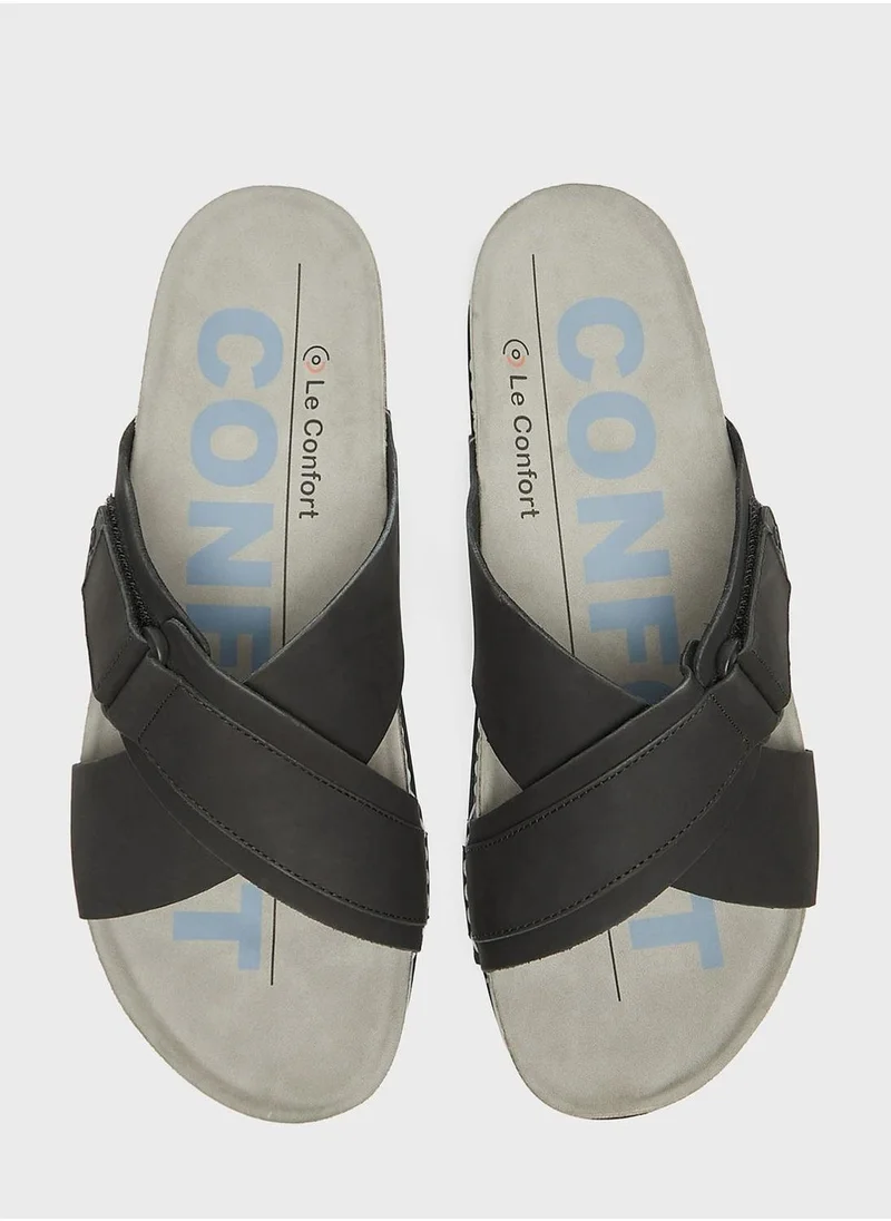 Le Confort Casual Cross Strap Sandals