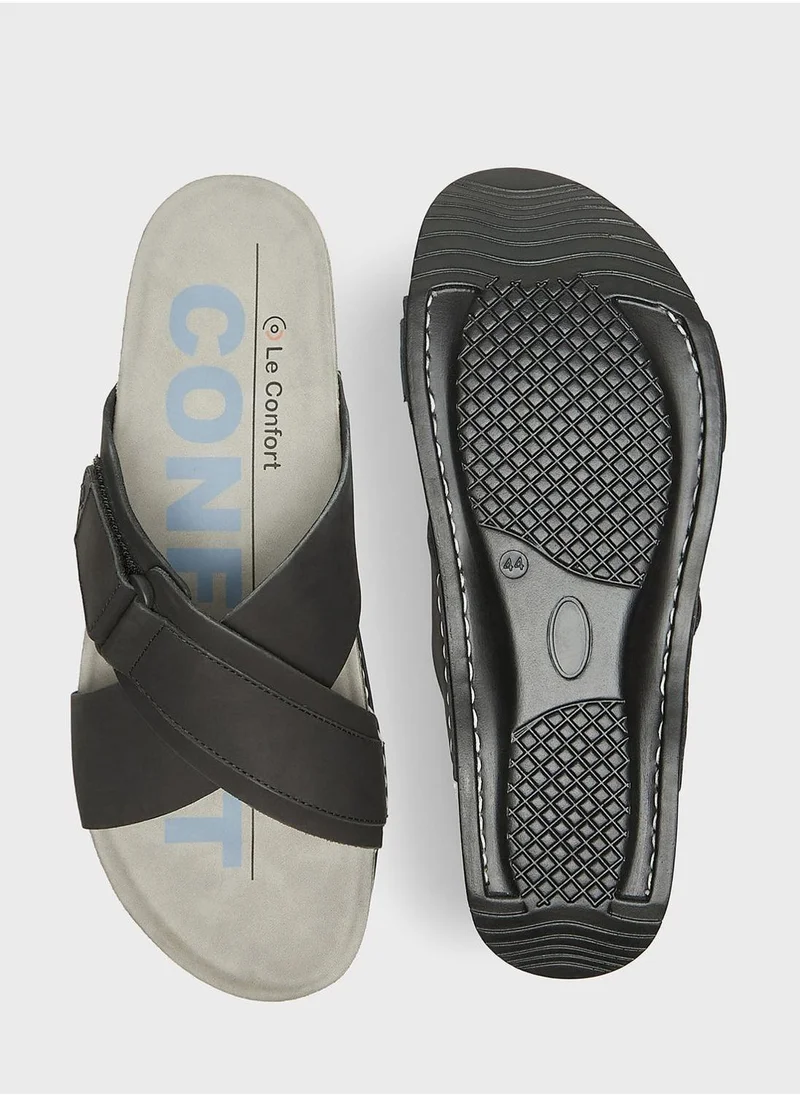 Le Confort Casual Cross Strap Sandals