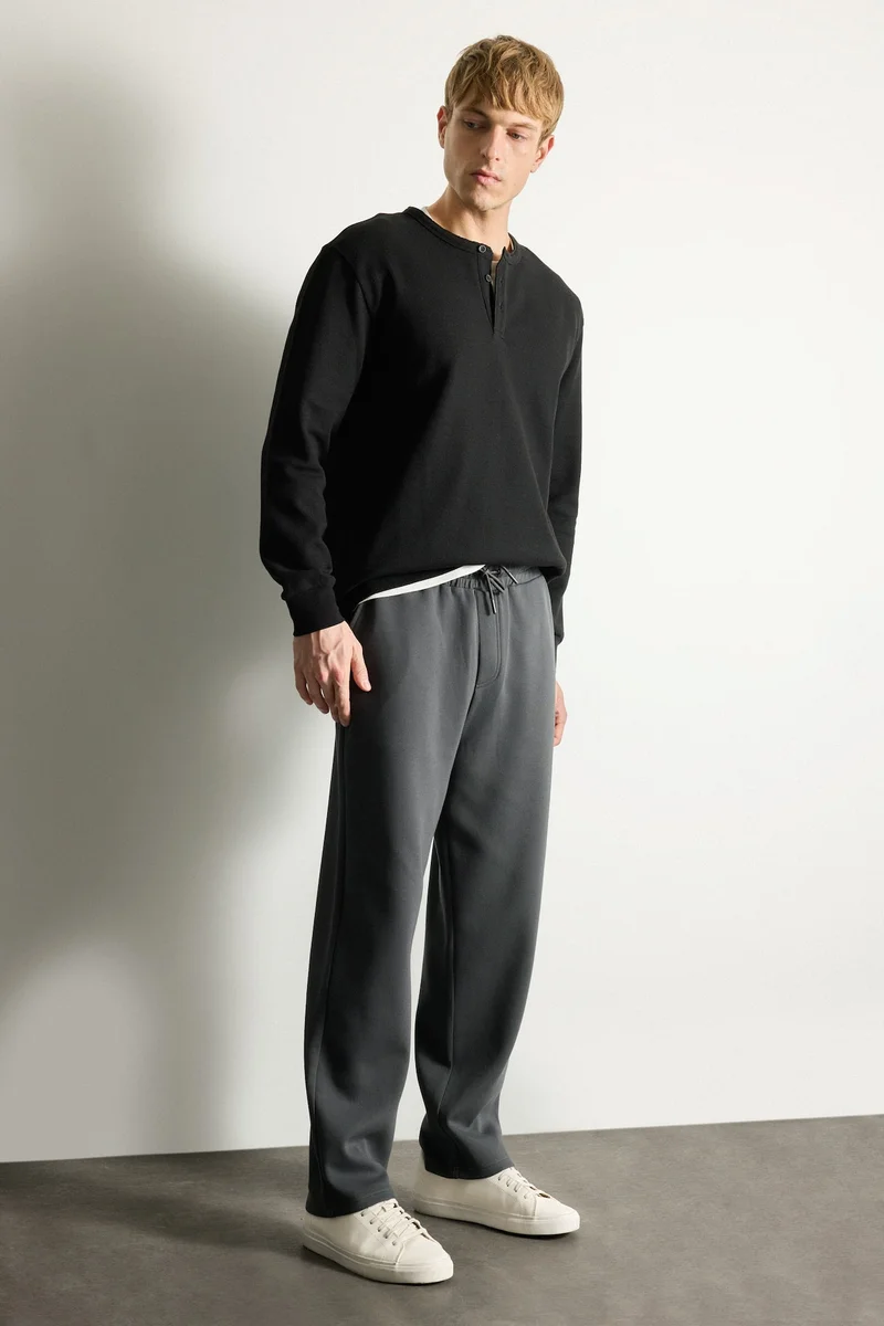 Defacto Regular Fit Prockets Straight Leg Trousers