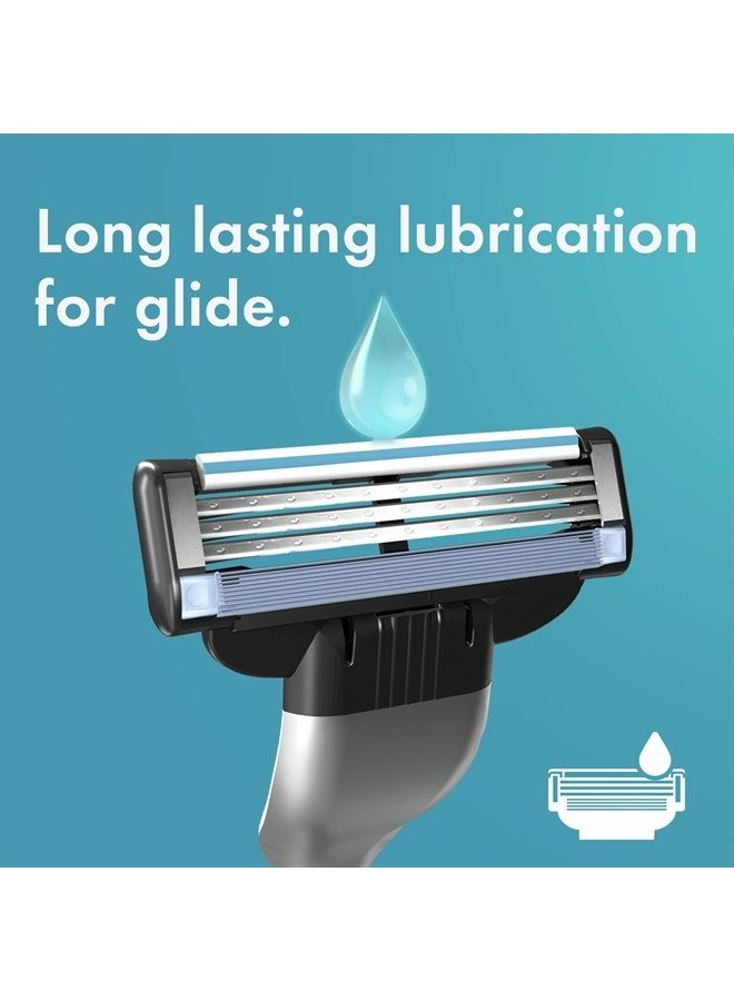 Gillette Mach3 Mens Razor Blade Refills, 15 Count, Designed for Sensitive Skin - Image 4