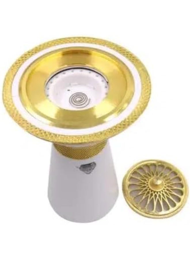 Electric incense burner with a unique design, rechargeable via USB port, compact and portable, white - Image 2