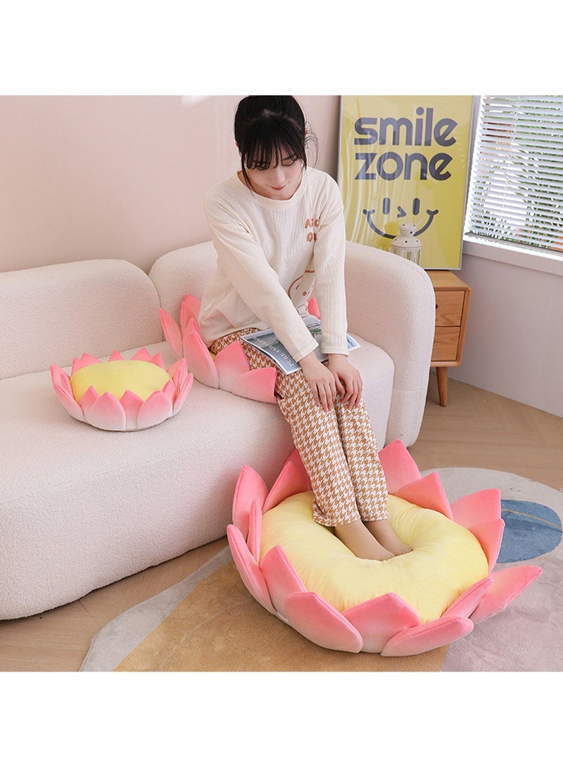 40*12cm Pink Lotus Cushion Plush Doll, Lazy Sofa Creative Plush Toy Doll, Suitable For Boys And Girls Gifts  - Image 3