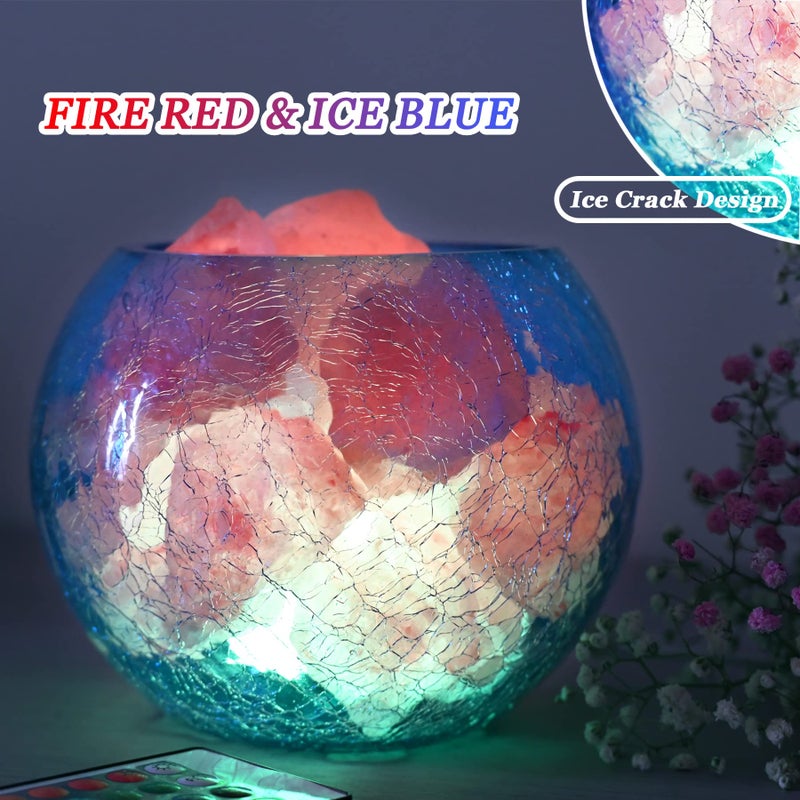 V.C.Formark USB Himalayan Salt Lamp with Remote Control, 16 Colors Lighting & 4 Color Changing Mode Salt Rock Lamp, Used for Holiday Gift, Home Deco, Yoga, Office - Image 2