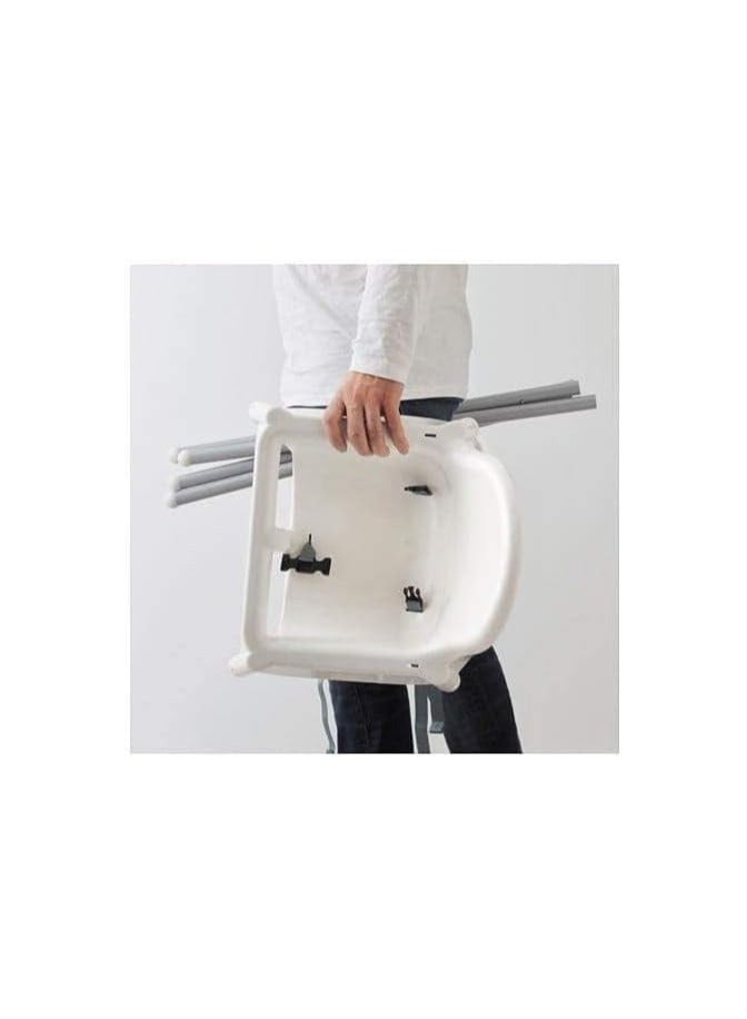 بلومنغ تايم كرسي مرتفع قابل للتعديل مع صينية وحزام أمان للأطفال - Image 3