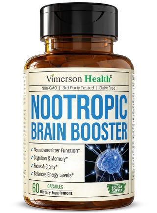 Nootropics Brain Support Supplement - Nootropic Brain Booster for Improved Focus, Concentration & Memory. Brain Nootropic for Brain Health, Mood & Energy Support. Non-GMO. Made in the USA. 60 Capsules - pzsku/Z95321BFA8DCB9682F6D7Z/45/_/1739883255/22623373-56f3-49b2-b669-e31e158c1569