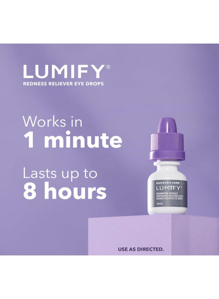 LUMIFY Redness Reliever Eye Drops- 0.25oz (7.5ml) - Image 3