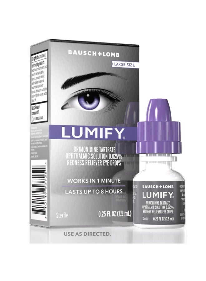 LUMIFY Redness Reliever Eye Drops- 0.25oz (7.5ml) - Image 1