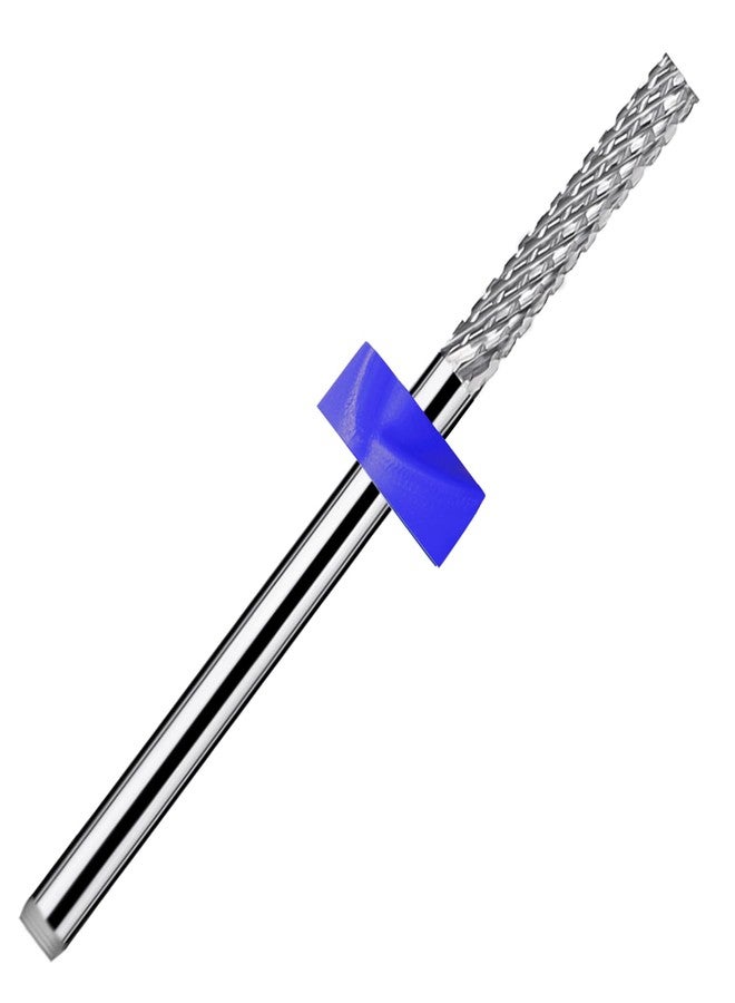 ERUIKA Safety Nail Drill Bits,3/32" Tungsten Carbide Cuticle Drill Bits,Two Way Rotate for Nail Bed File Dead Skin Nail Prepare Cleaning,Manicure Nail Home Salon Tools (Flat Head, Medium-M) - Image 1
