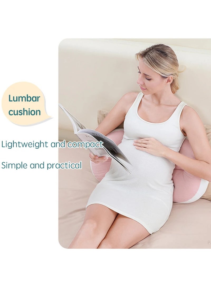 Maternity Support Pillow Pregnancy Waist Support Pillow for Pregnant Women Sleeping Body Pillow Care for Pregnancy Cushion Adjustable Length,Pink  - Image 3