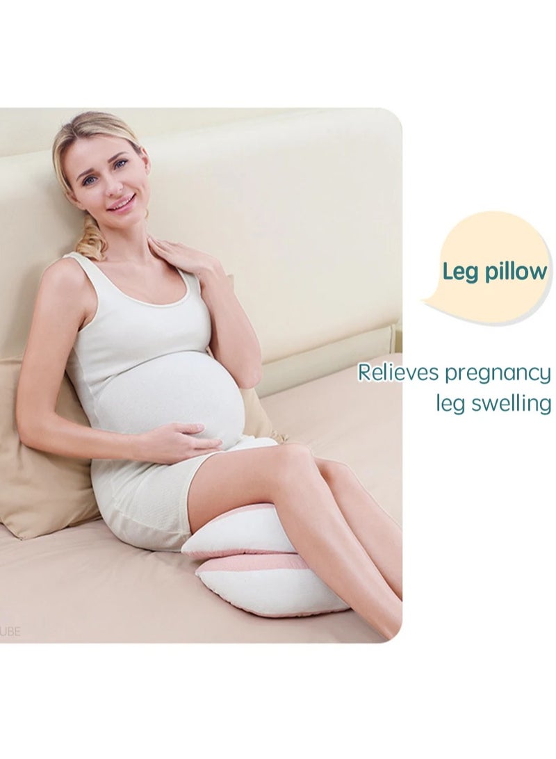 Maternity Support Pillow Pregnancy Waist Support Pillow for Pregnant Women Sleeping Body Pillow Care for Pregnancy Cushion Adjustable Length,Pink  - Image 4