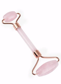 Rubik Stone Roller Natural Jade Facial Roller for Facial Massage,Face Neck Body Massager Tool Reduce Wrinkles Aging Pink  - Image 1