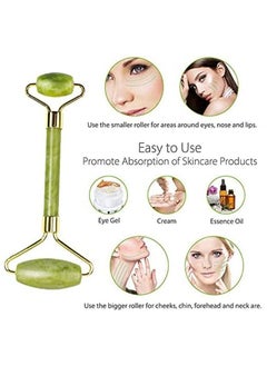 Rubik Stone Roller Natural Jade Facial Roller for Facial Massage,Face Neck Body Massager Tool Reduce Wrinkles Aging Pink  - Image 5