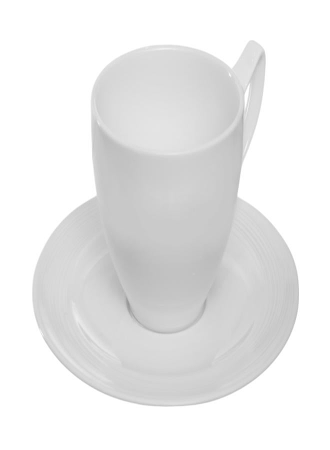 Royal Porcelain Royal Porcelain Coffee Cup 0.25 L & Saucer 15 CM Set of 2 Shape Silk White  - Image 1