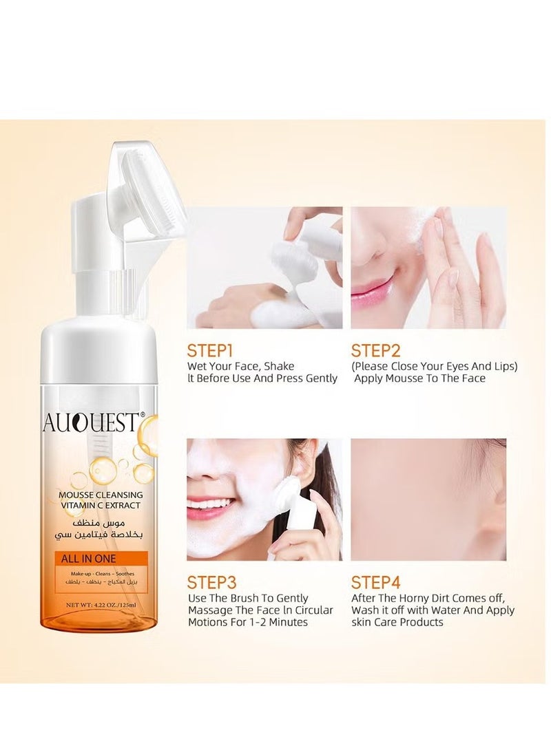 AuQuest Mousse Cleansing Vitamin C Extract 125 ml - Image 2