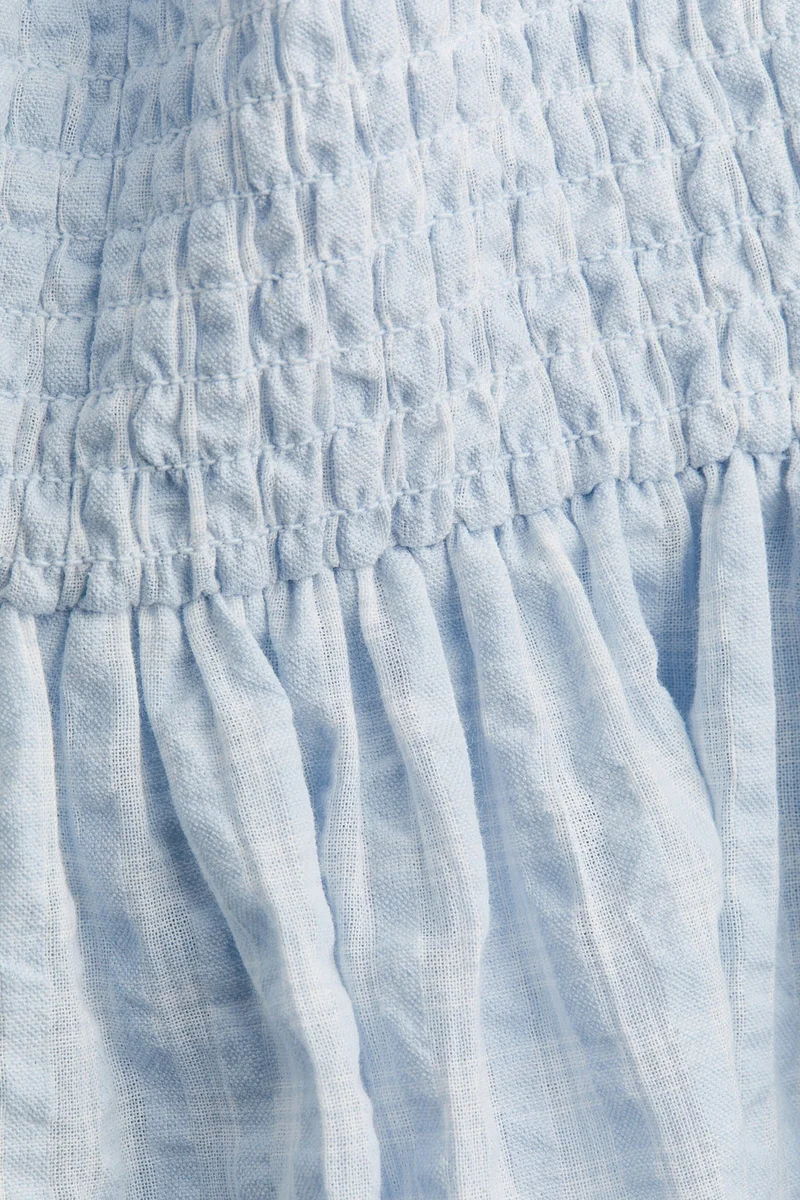 H&M Smocked seersucker dress