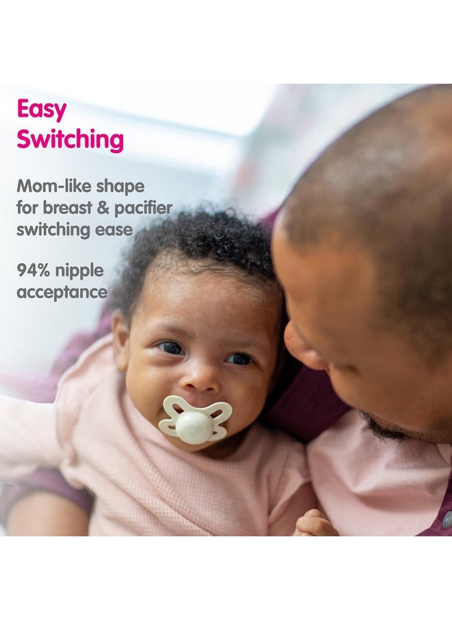 MAM Original Start Matte Newborn Baby Pacifier Best Pacifier For Breastfed Babies Sterilizer Case Girl 03 Months (Pack Of 2)  - Image 3