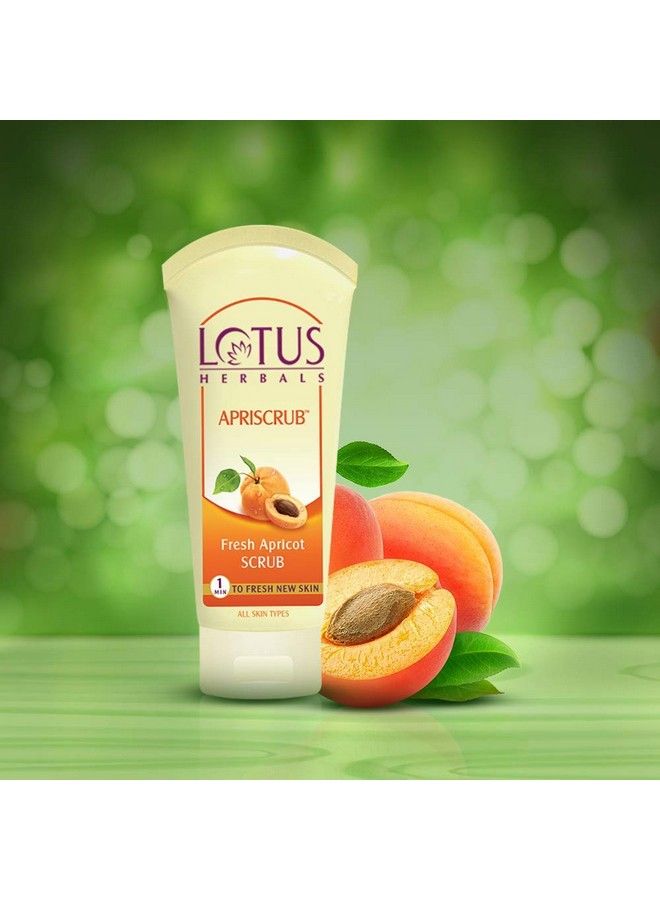 LOTUS HERBALS Apriscrub Fresh Apricot Scrub ; Natural Exfoliating Face Scrub ; Chemical Free ; For All Skin Types ; 100G (Pack Of 2)  - Image 5