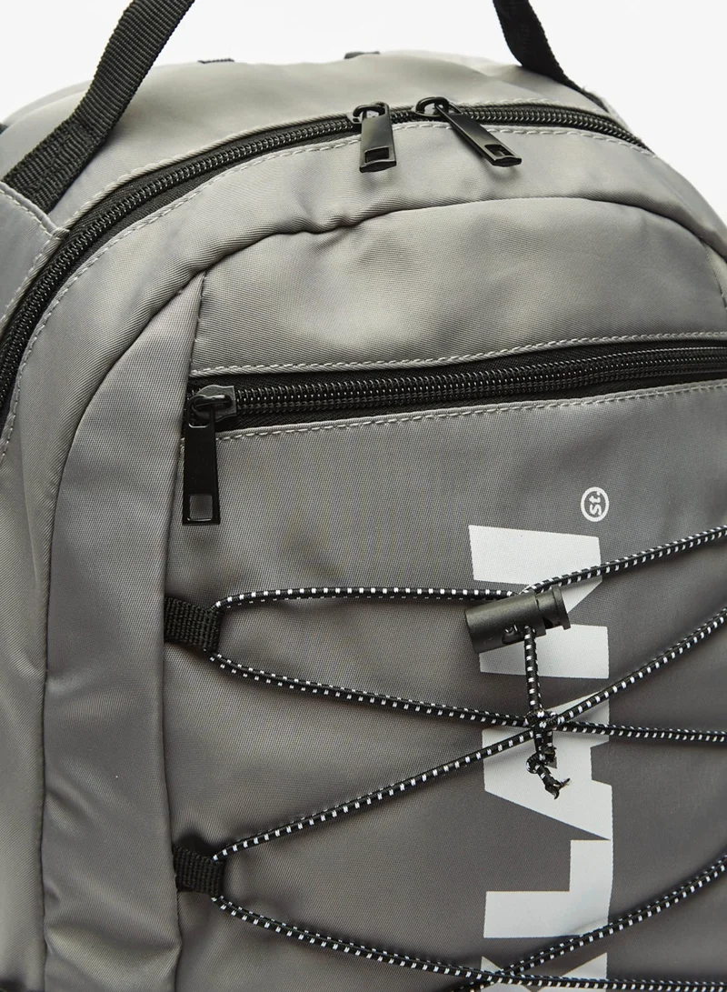شو اكسبرس Mens Oaklan by Shoexpress Logo Print Backpack By Shoexpress