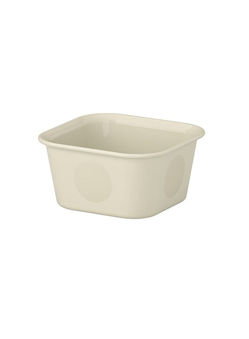 Organiser Plastic Beige 10X10X5 cm