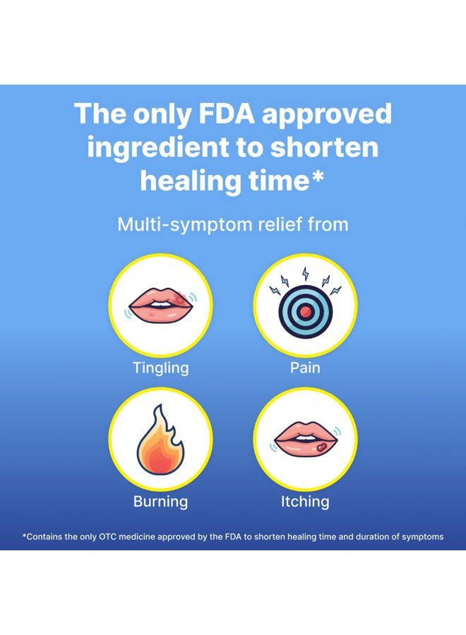 Taro Cold Sore/Fever Blister Treatment - Docosanol 10% Cream (0.07 oz - 2 Tube) - Image 3